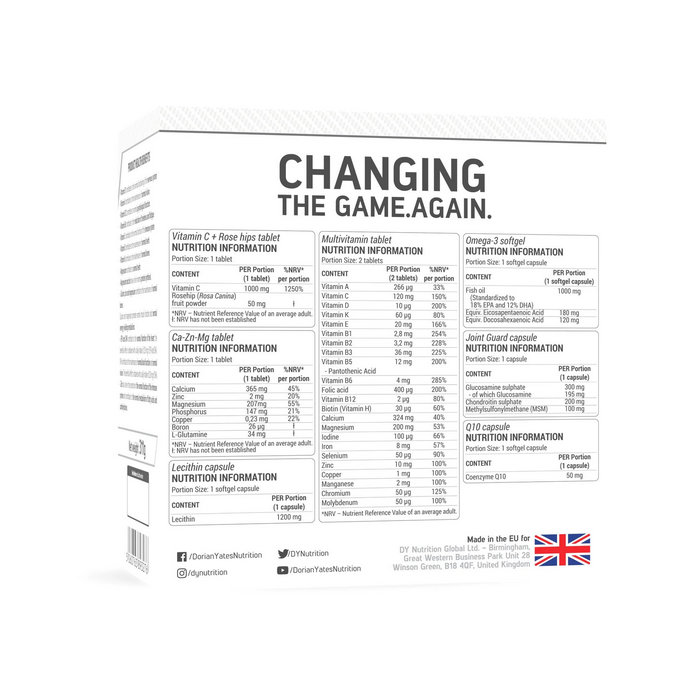 Dorian Yates Nutrition 30 HIT PACK COMPLEX