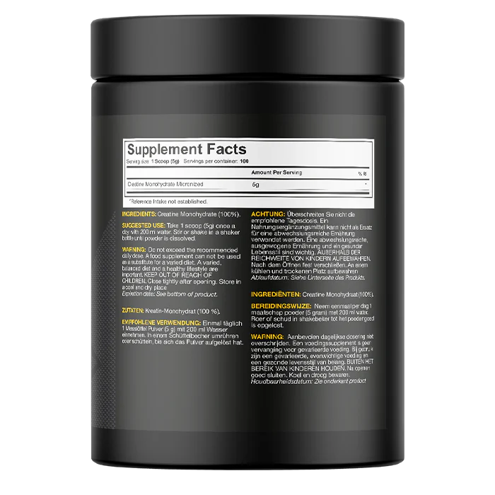 Dedicated Nutrition Premium Micronised Creatine Monohydrate - 500 gr