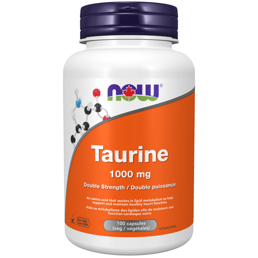 NOW Foods Taurine 1000 mg 100 Veg Capsules