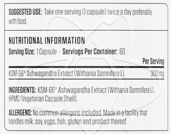 Applied Ashwagandha KSM-66 60 caps